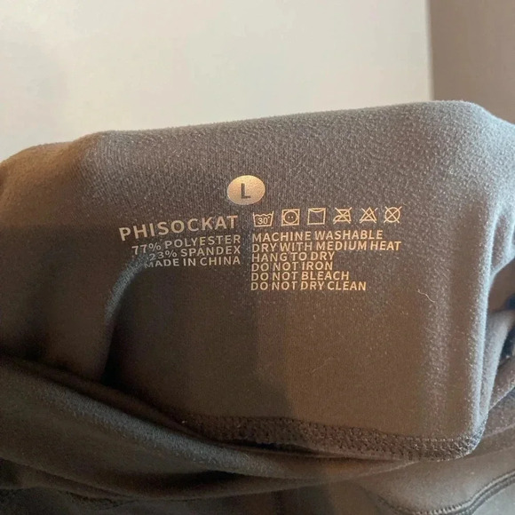 Phisockat Amazon Pocket Leggings Size Large Gray - Picture 6 of 6